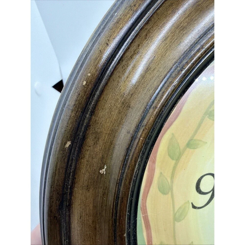 Bulova Wall Hanging Clock, Vintage, Pfaltzgraff Patterned